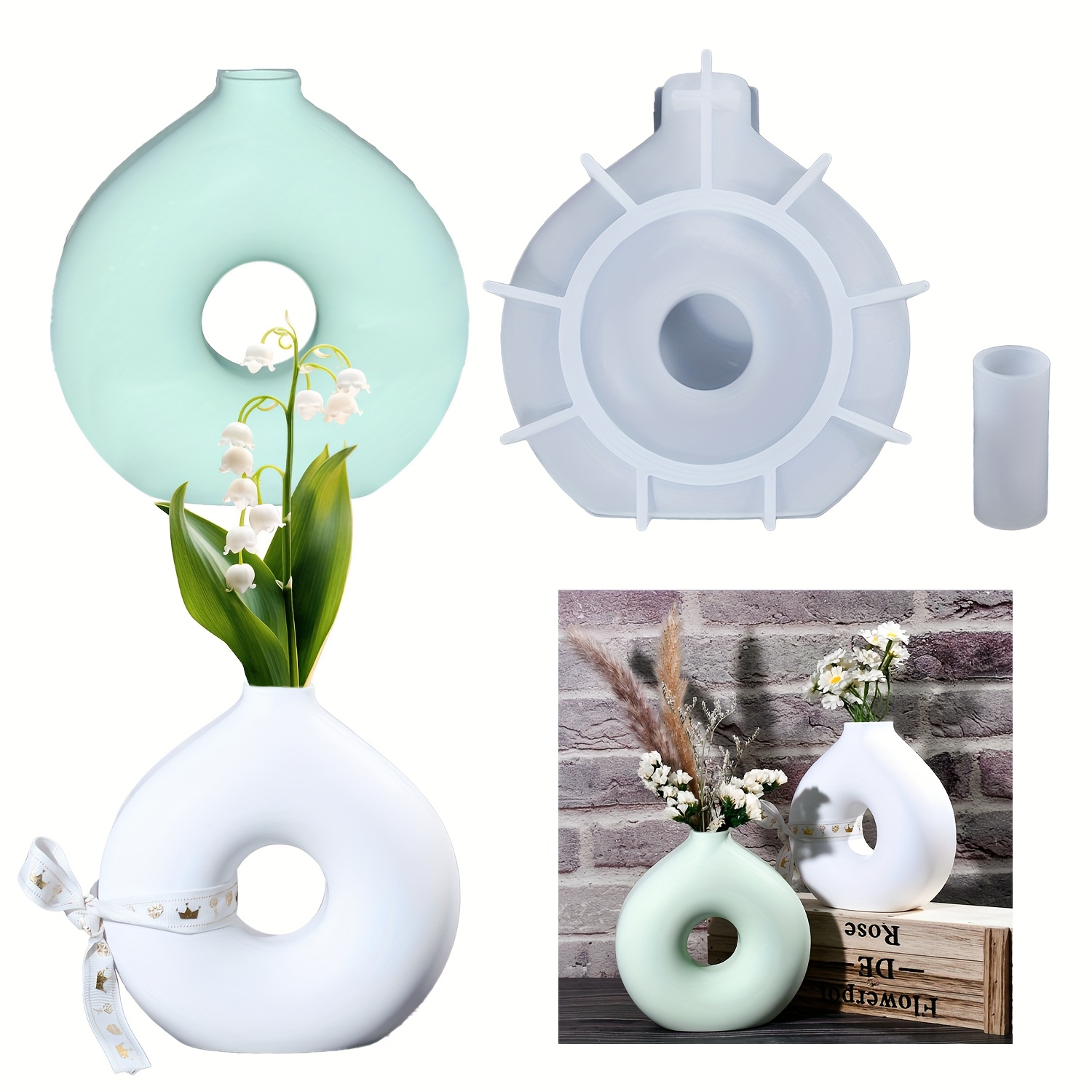 Resin Art Price - 1 DIY Round Vase Silicone Mould