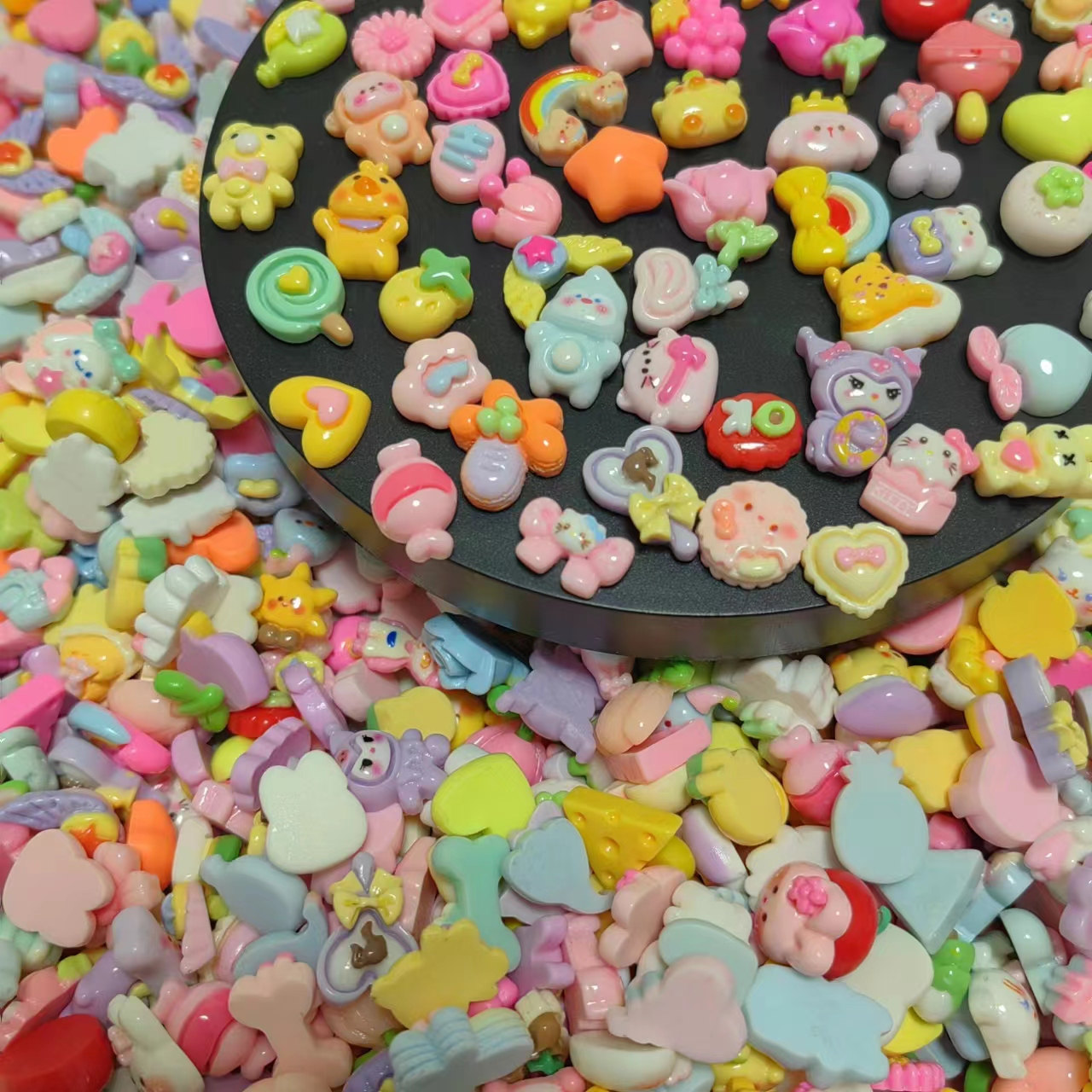 Resin Art Earrings Material - 30/60Pcs Cute Resin Sweet Candy Animals
