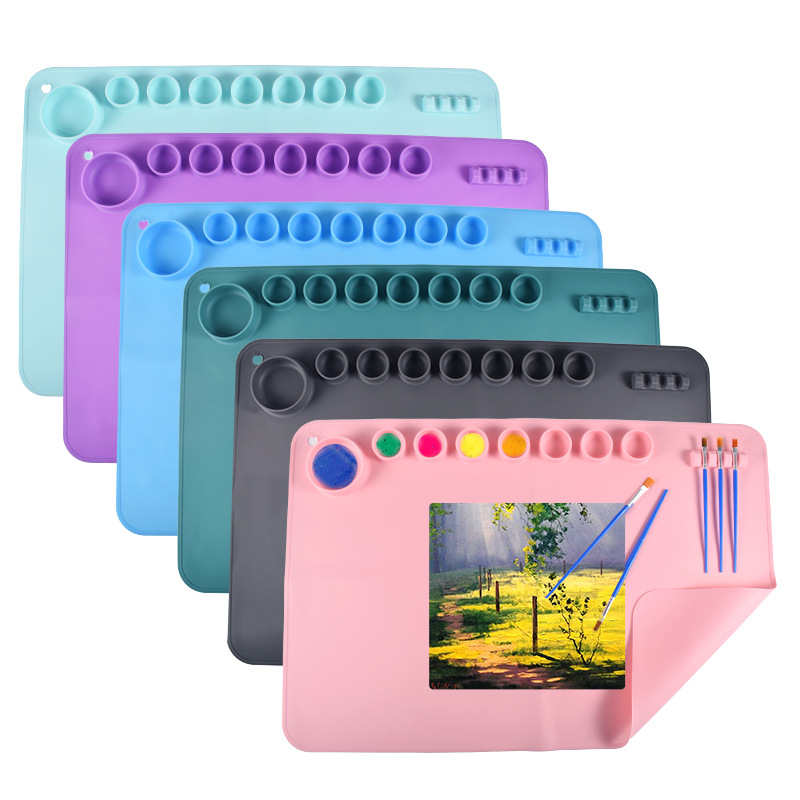 Resin Art Clay - 60X40cm Silicone Painting Mat Non-Stick Silicone