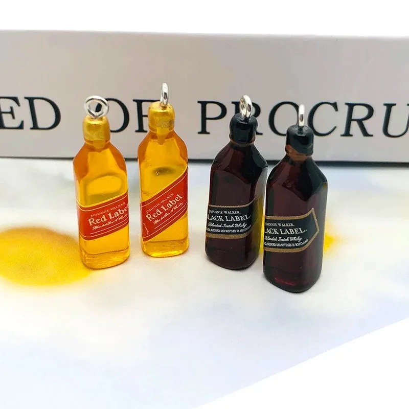 Resin Art For Sale - 10Pcs Tiny Wine Bar Bottle Resin