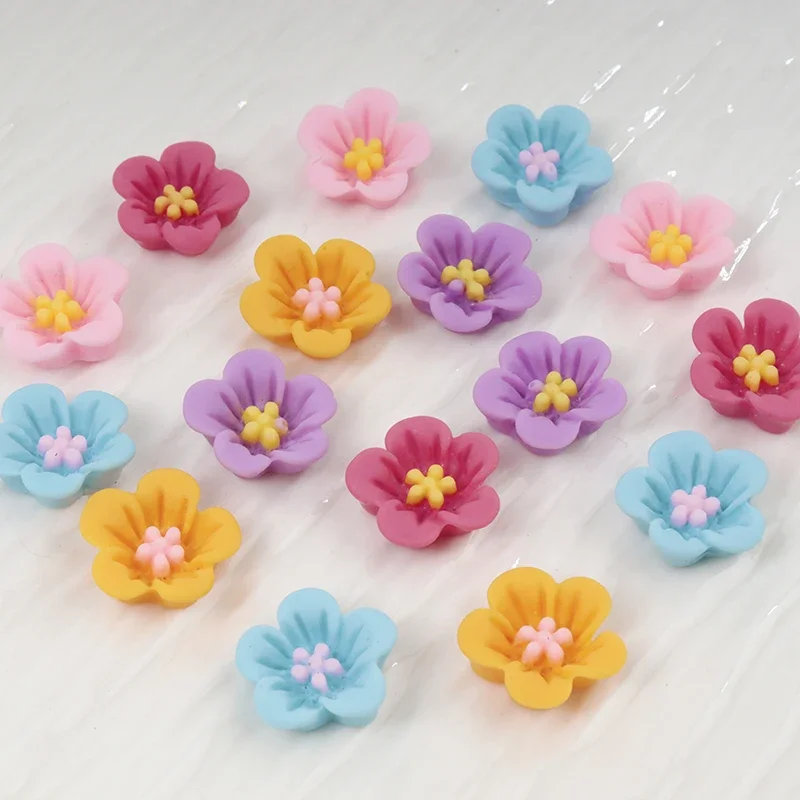 50pcs Mini Flower Nail Art Res - Resin Art Earrings Material recension och pris