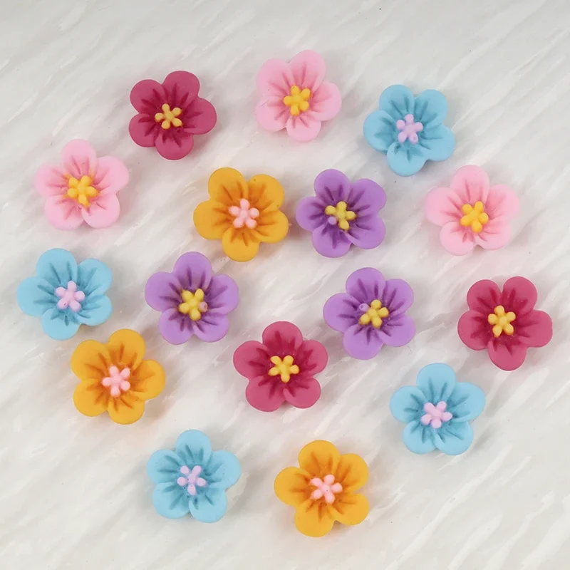 50pcs Mini Flower Nail Art Res - Resin Art Earrings Material recension och pris