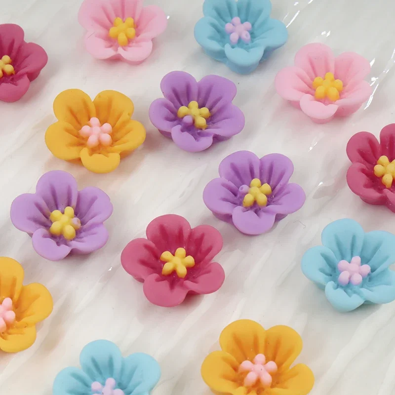 50pcs Mini Flower Nail Art Res - Resin Art Earrings Material recension och pris