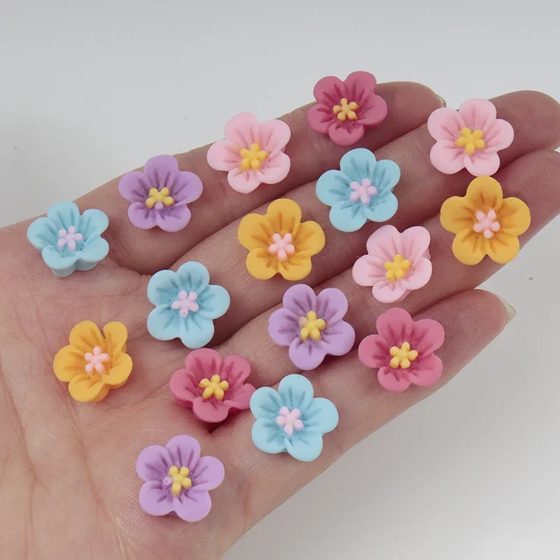 50pcs Mini Flower Nail Art Res - Resin Art Earrings Material recension och pris