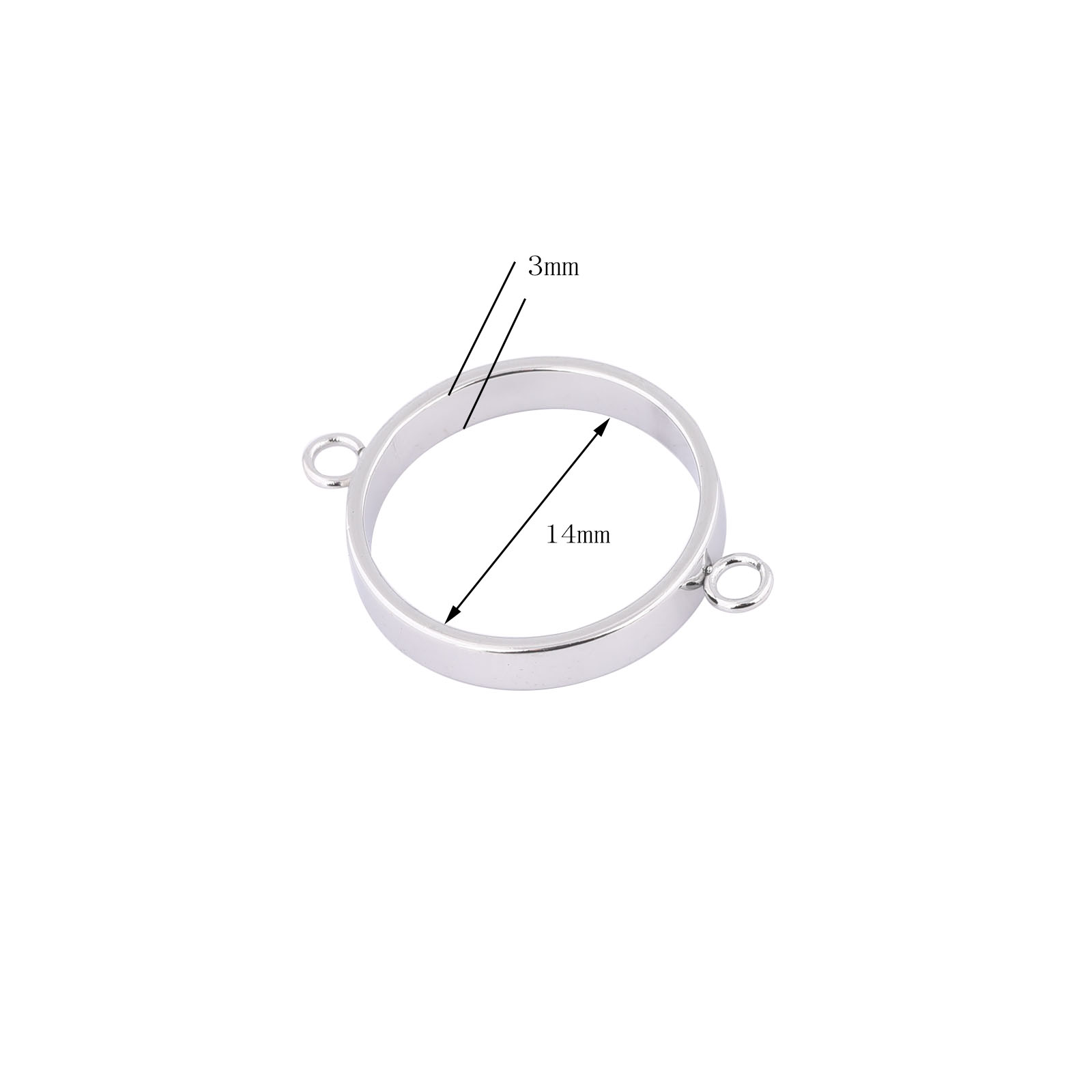 10pcs Stainless Steel 14mm Ope - Resin Art For Sale recension och pris
