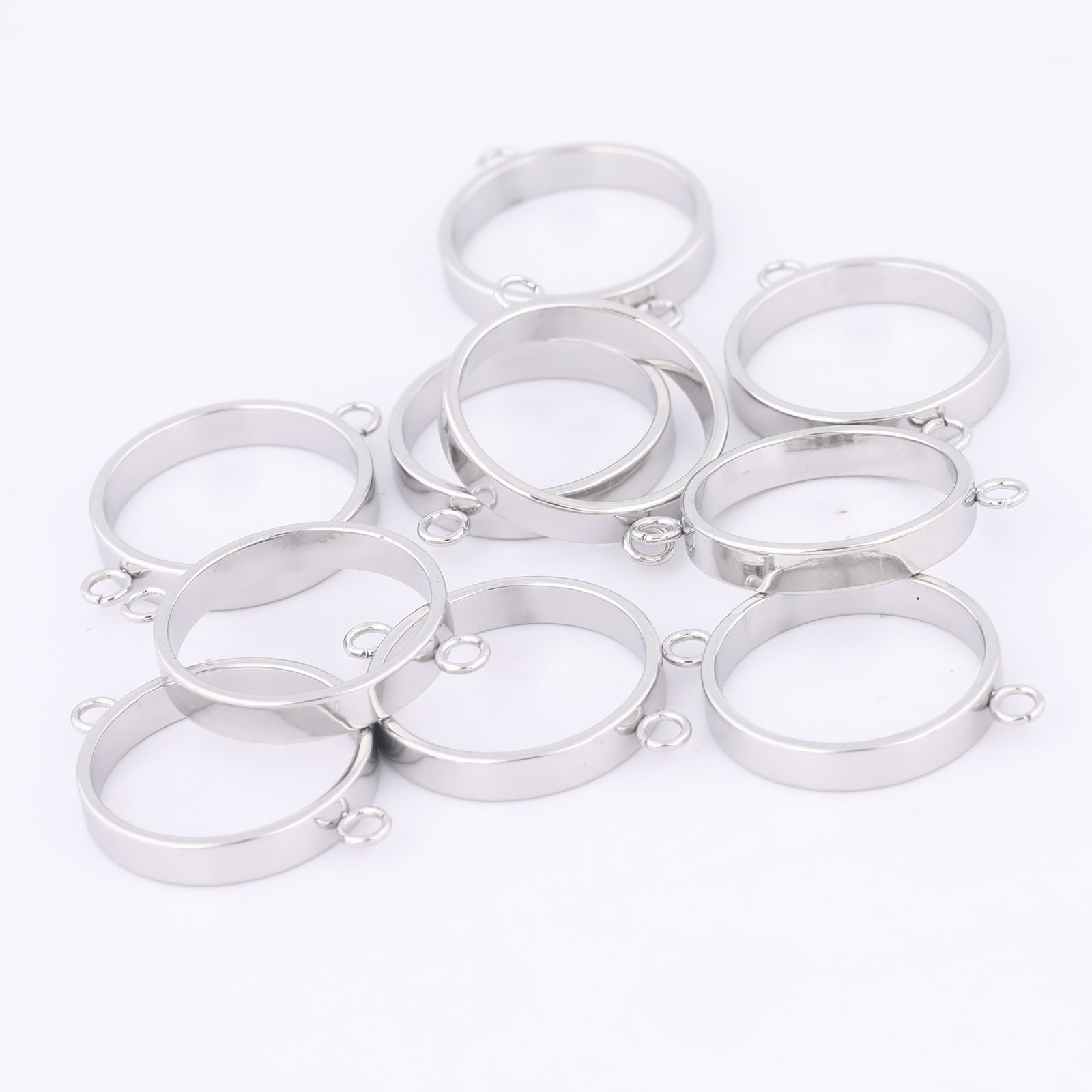 10pcs Stainless Steel 14mm Ope - Resin Art For Sale recension och pris