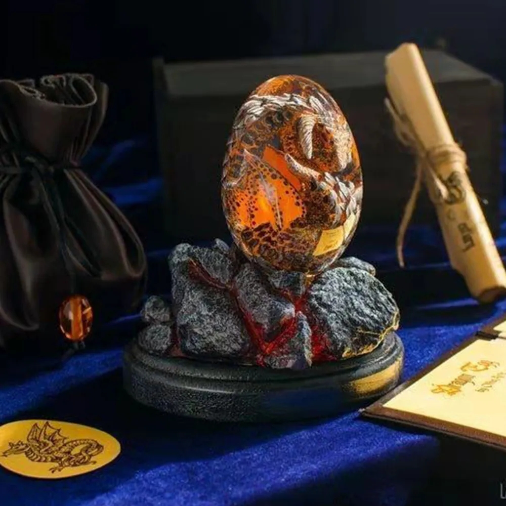 Lava Dragon Egg Statue With St - Resin Art Table Top recension och pris