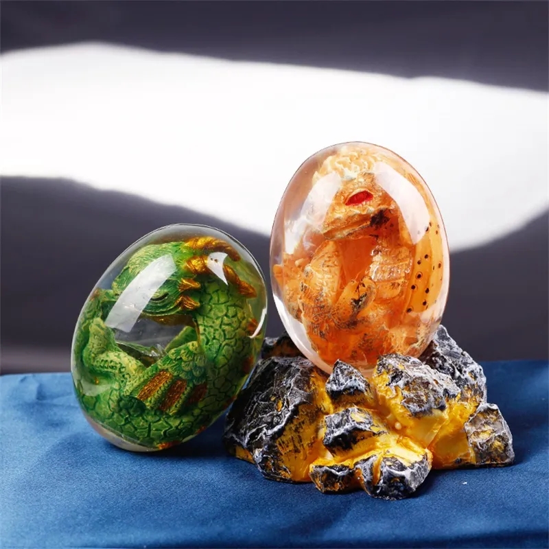 Lava Dragon Egg Statue With St - Resin Art Table Top recension och pris