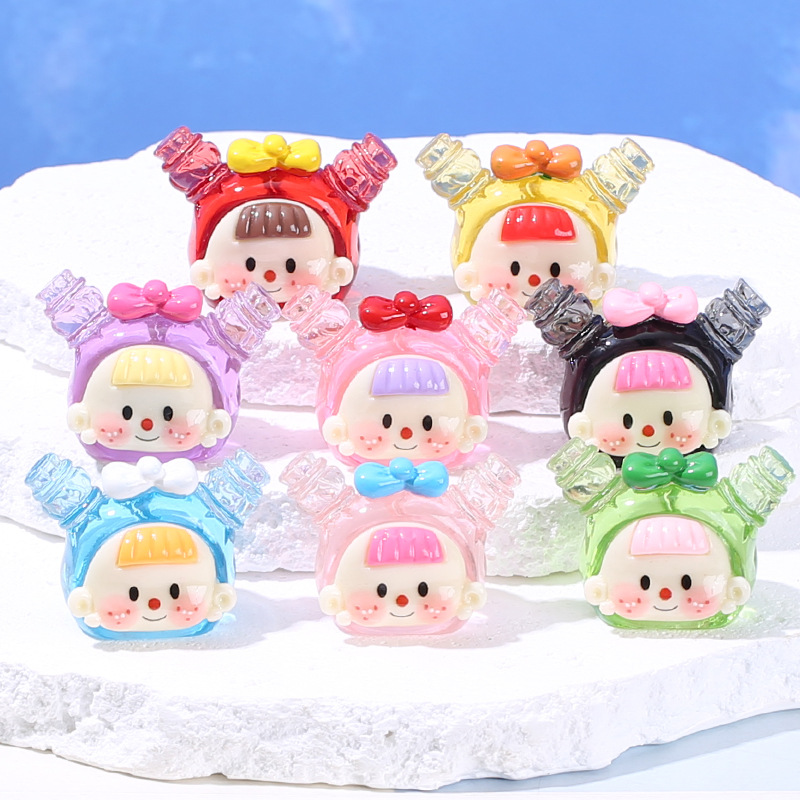 4Pcs Transparent Doll Head Res - Resin Art Earrings Material recension och pris