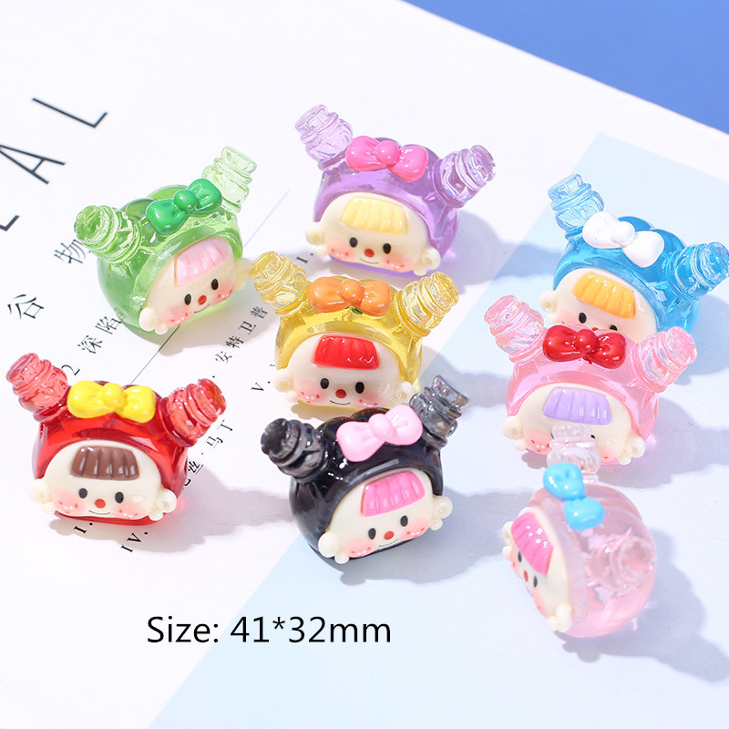 4Pcs Transparent Doll Head Res - Resin Art Earrings Material recension och pris