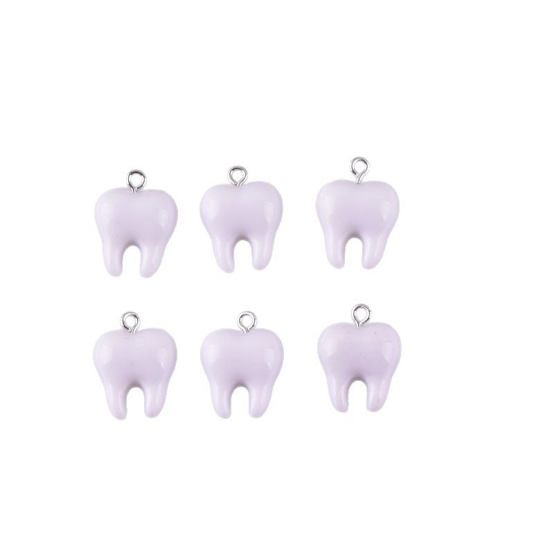 10pcs Cute White Teeth Resin P - Resin Art For Sale recension och pris