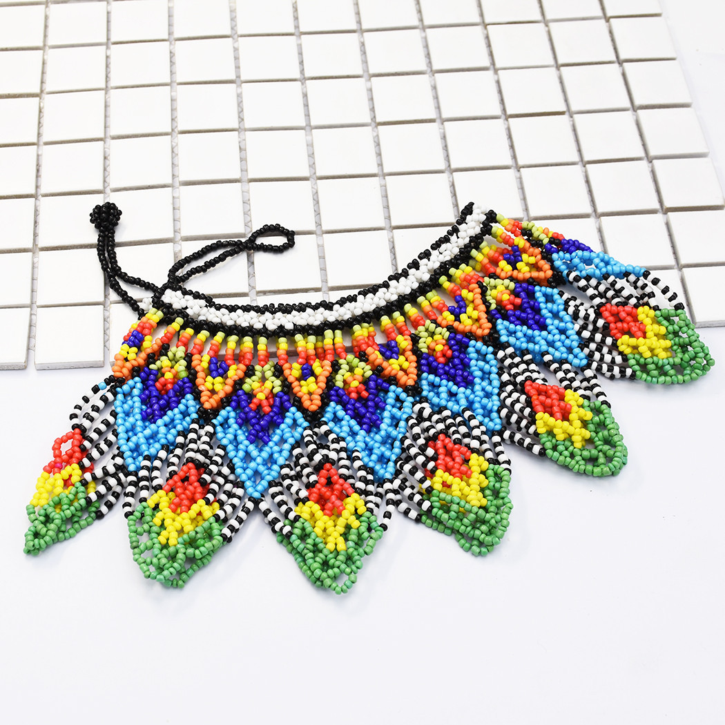 Handmade Multicolor Resin Seed - Resin Art Necklace recension och pris