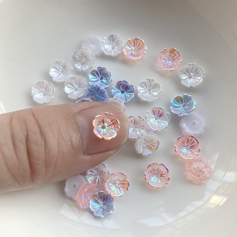 Flowers 8mm Earrings jewelry a - Resin Art Earrings Design recension och pris
