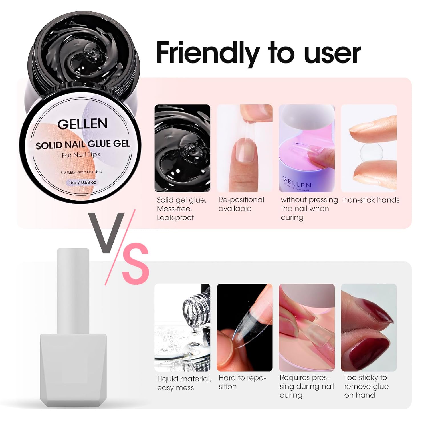 GELLEN Nail Solid Glue Builder - Resin Art Gel recension och pris