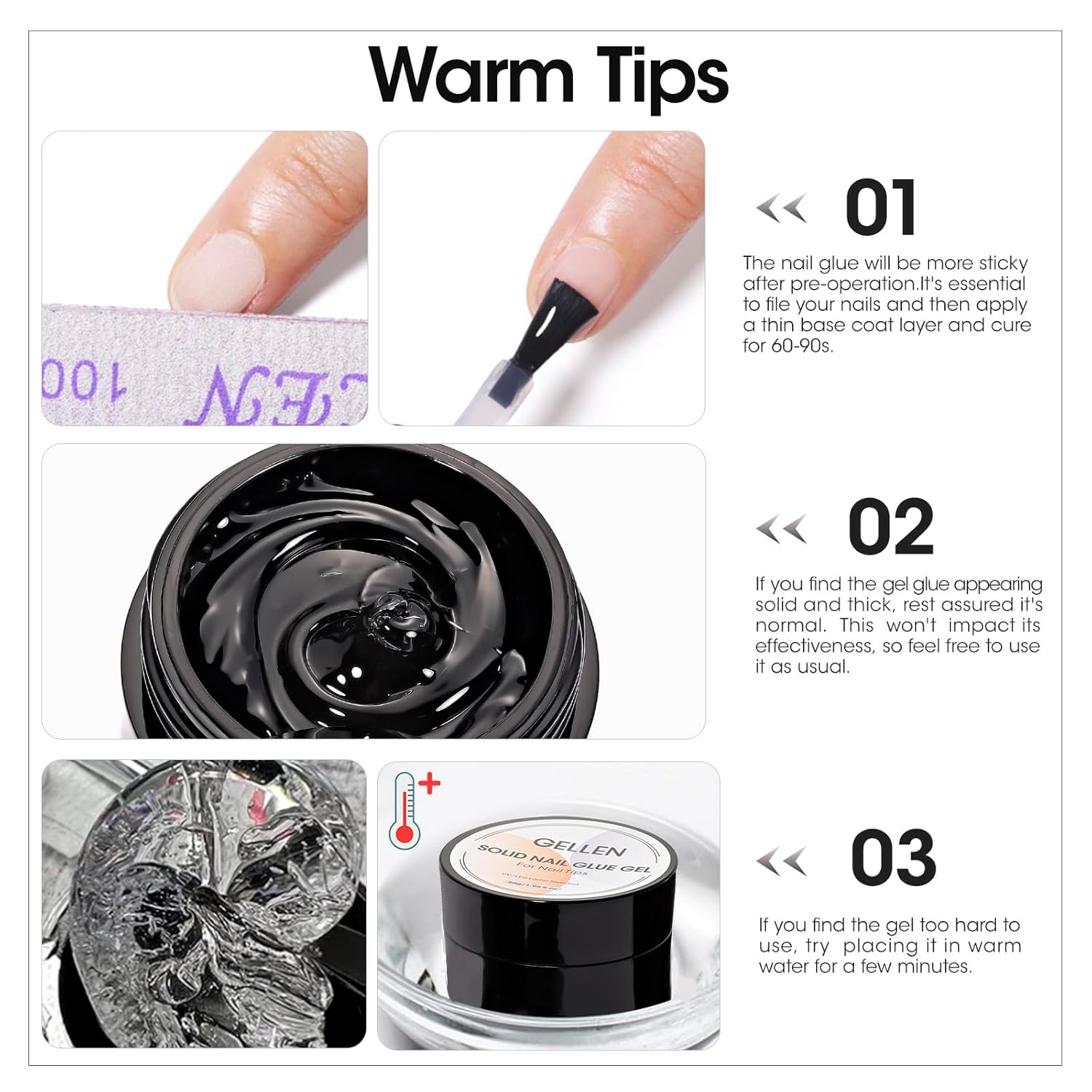 GELLEN Nail Solid Glue Builder - Resin Art Gel recension och pris