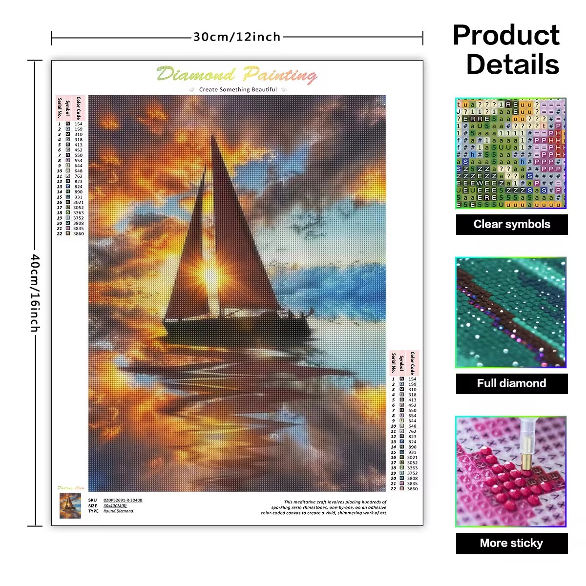 GATYZTORY Dragon Diamond Paint - Resin Art Wallpaper recension och pris