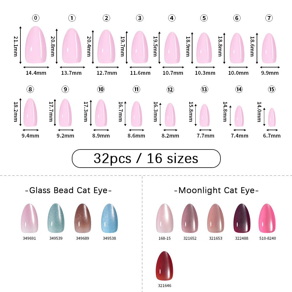 VITAGWX 32pcs Press on Nails A - Resin Art Gel recension och pris