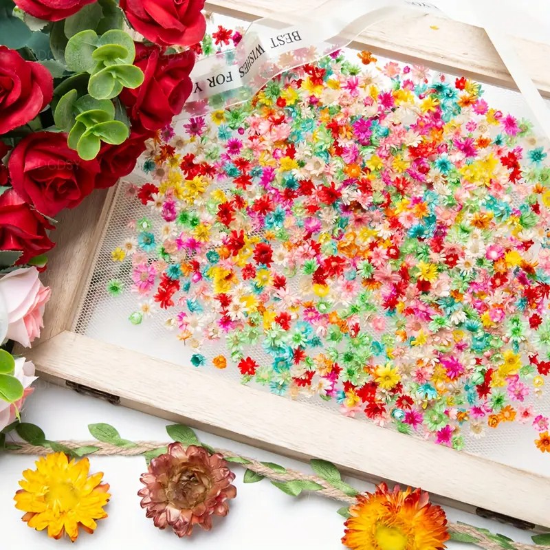 Classic artificial Flower Mix  - Resin Art Earrings Design recension och pris