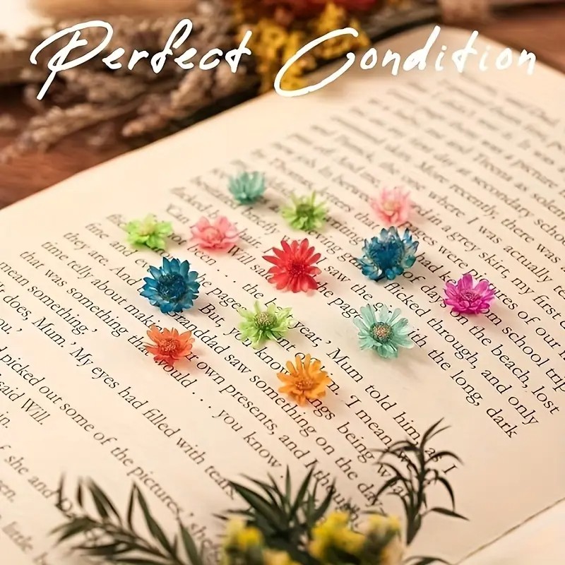 Classic artificial Flower Mix  - Resin Art Earrings Design recension och pris