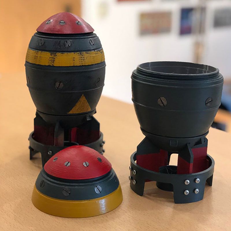 New Mini Nuke Bomb Storage Box - Resin Art Table Top recension och pris