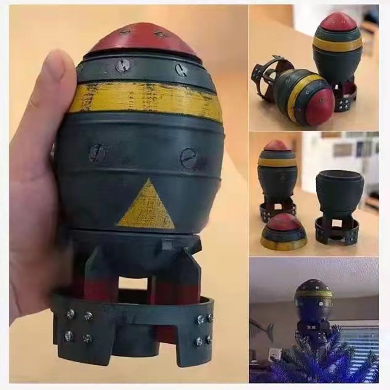New Mini Nuke Bomb Storage Box - Resin Art Table Top recension och pris