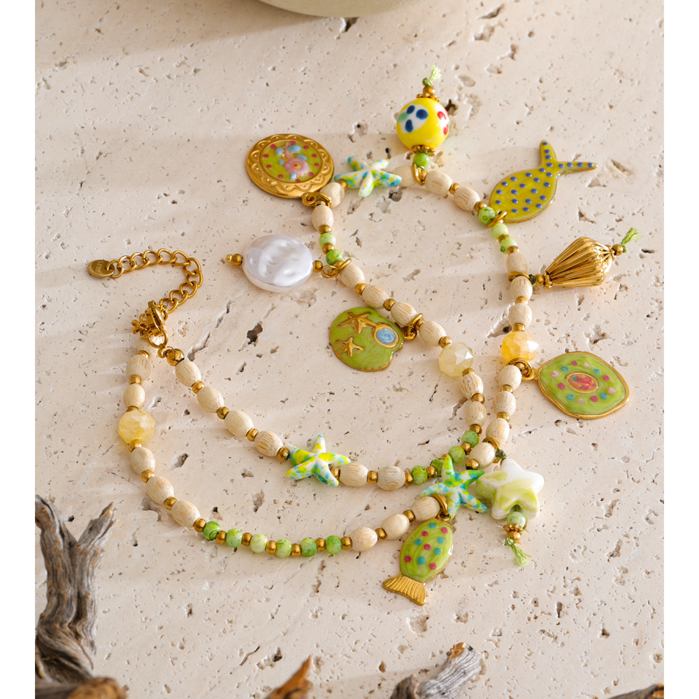 Yhpup Exclusive Stainless Stee - Resin Art Necklace recension och pris
