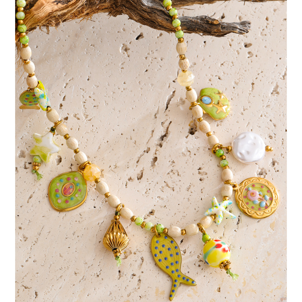 Yhpup Exclusive Stainless Stee - Resin Art Necklace recension och pris