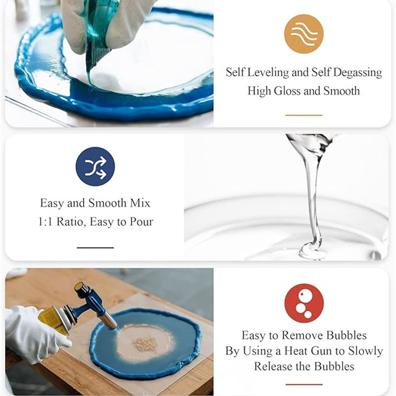 Crystal Clear Epoxy Resin Kit  - Resin Art Table Top recension och pris
