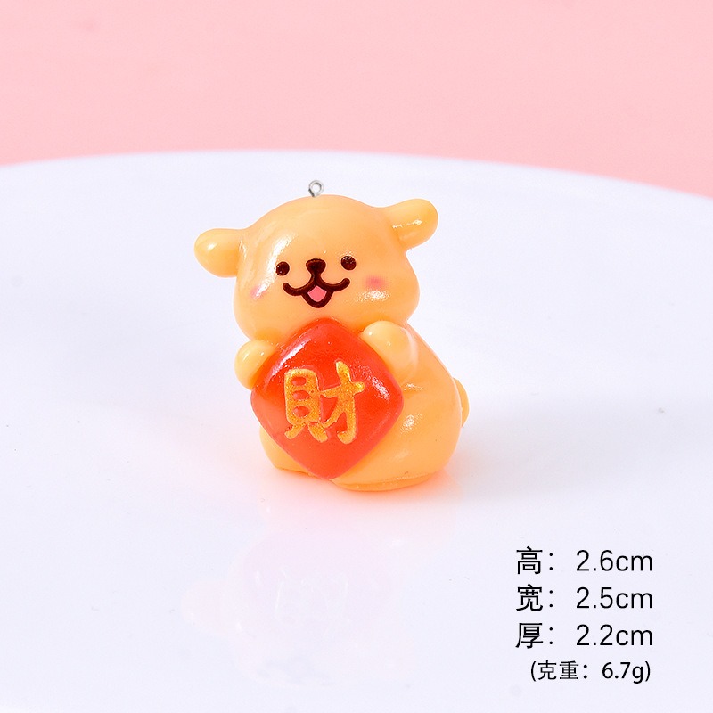 5Pcs Cartoon Dog Resin Charms  - Resin Art Earrings Material recension och pris