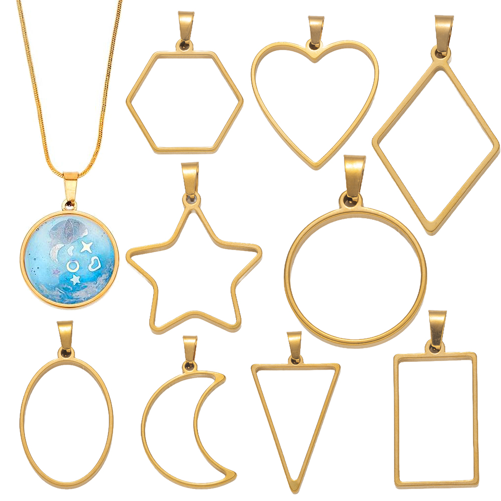 5pcs Stainless Steel Open Back - Resin Art For Sale recension och pris