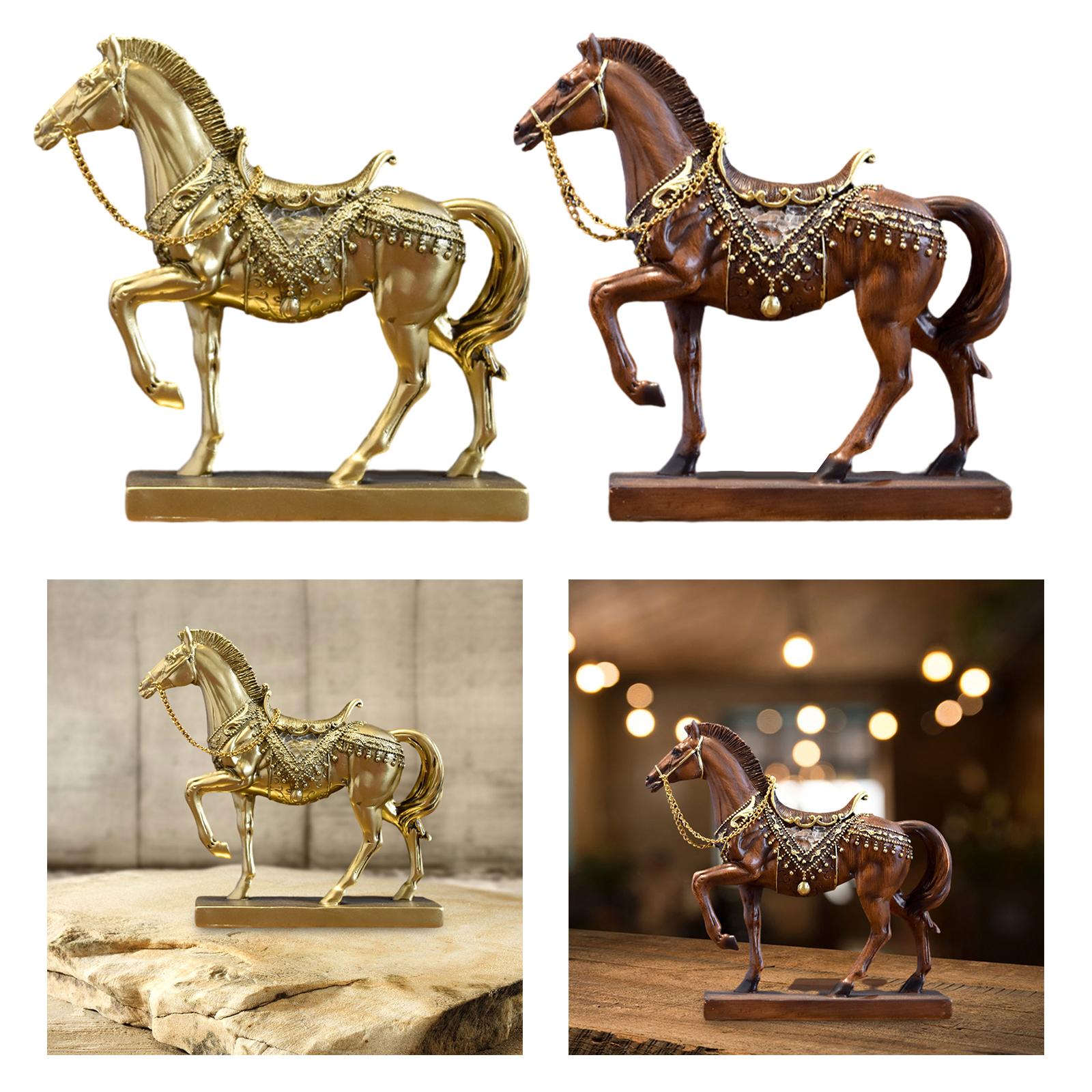 Horse Figurine Horse Statue Ta - Resin Art Table Top recension och pris