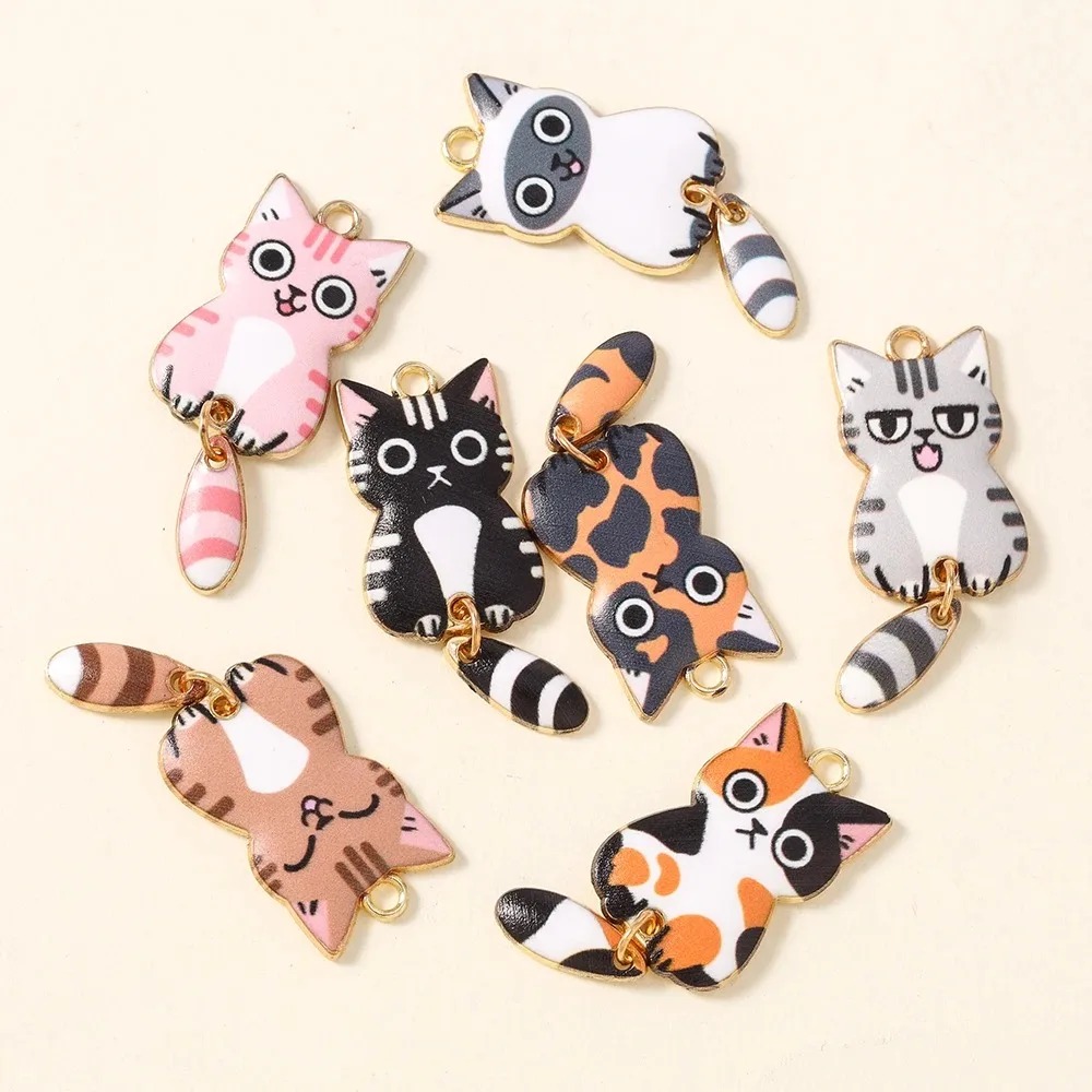 10Pcs 16×39mm Cute Cartoon Cat - Resin Art For Sale recension och pris
