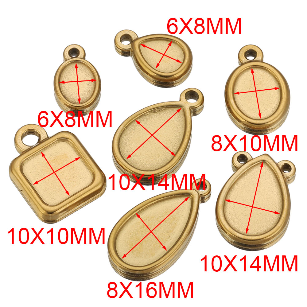 5pcs Stainless Steel Square Dr - Resin Art For Sale recension och pris