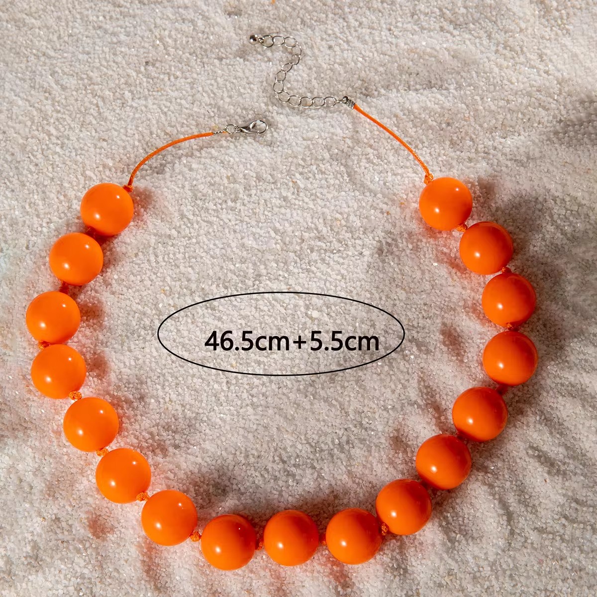 Tocona New Colorful Big Bead C - Resin Art Necklace recension och pris