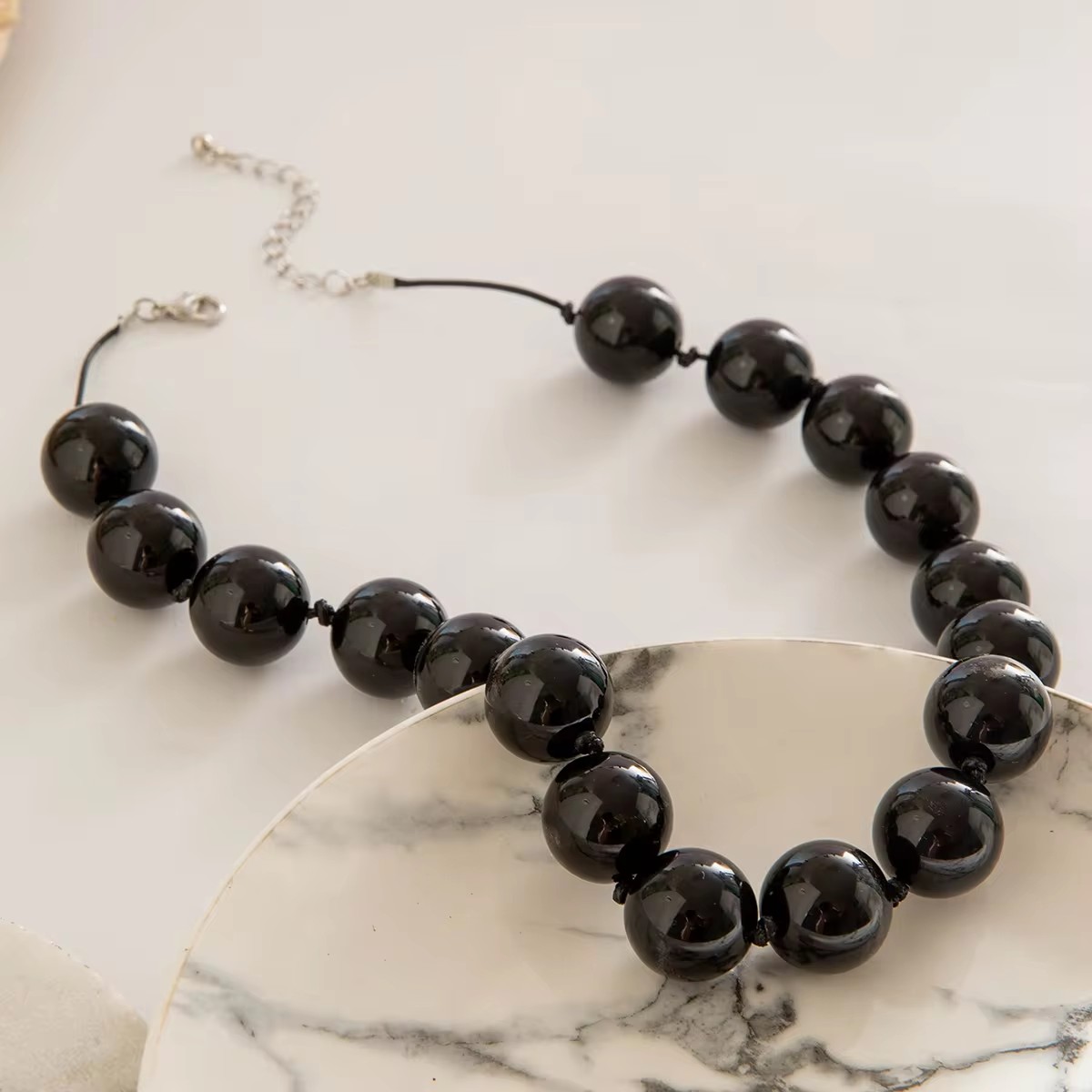 Tocona New Colorful Big Bead C - Resin Art Necklace recension och pris