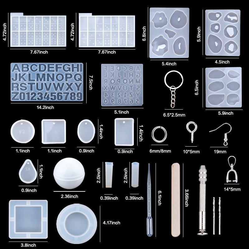 Silicone Resin Molds Kit Epoxy - Resin Art Earrings Kit recension och pris