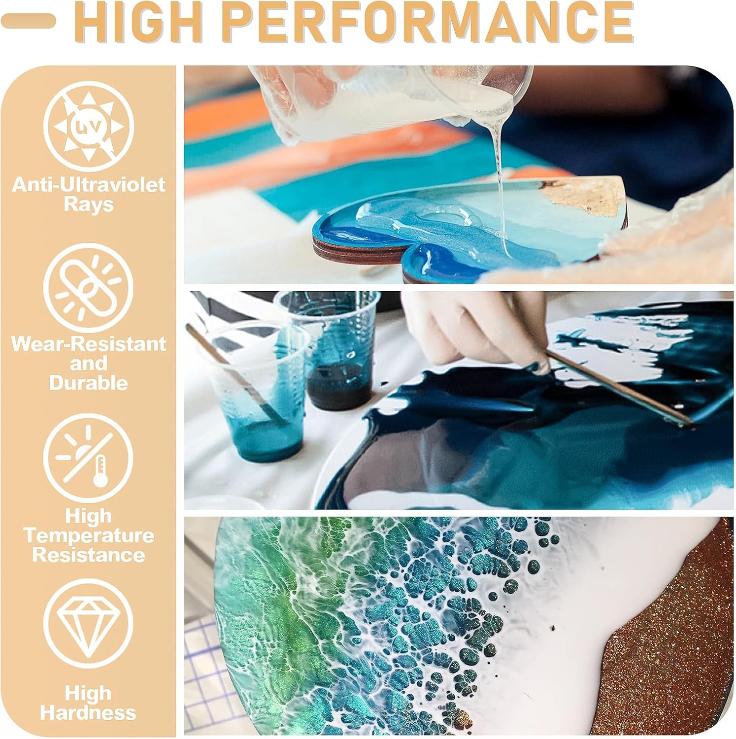 17.6oz/33.8oz AB Resin Epoxy G - Resin Art Table Top recension och pris
