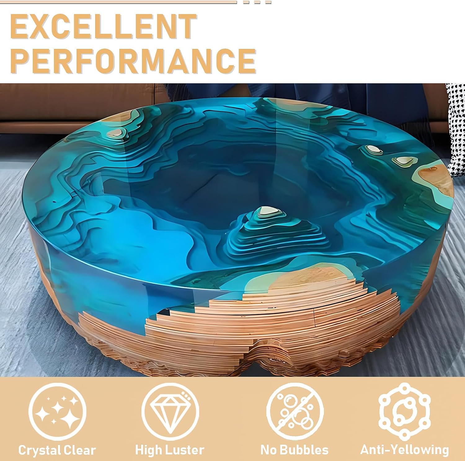 17.6oz/33.8oz AB Resin Epoxy G - Resin Art Table Top recension och pris