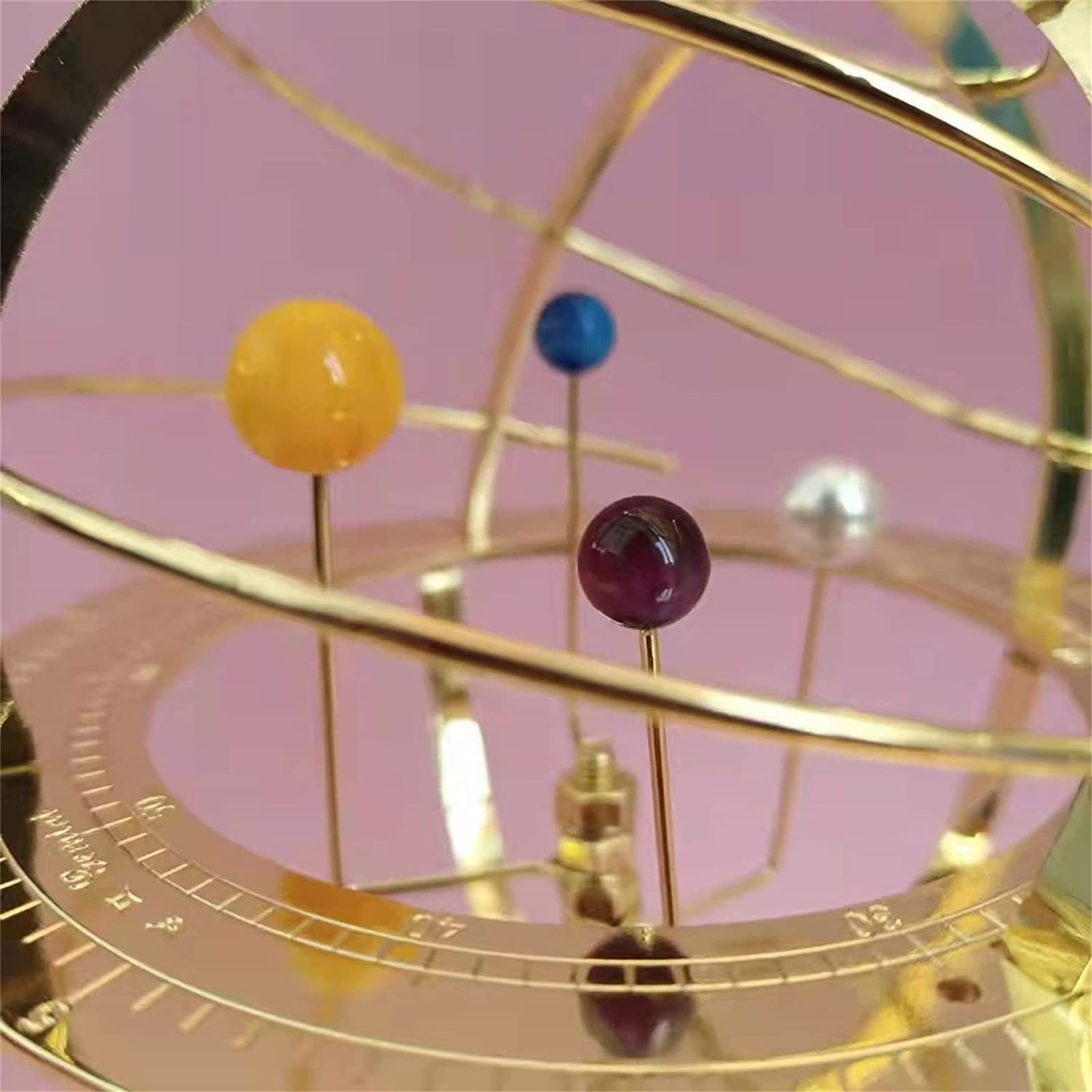 Rotating Solar System Metal Or - Resin Art Table Top recension och pris