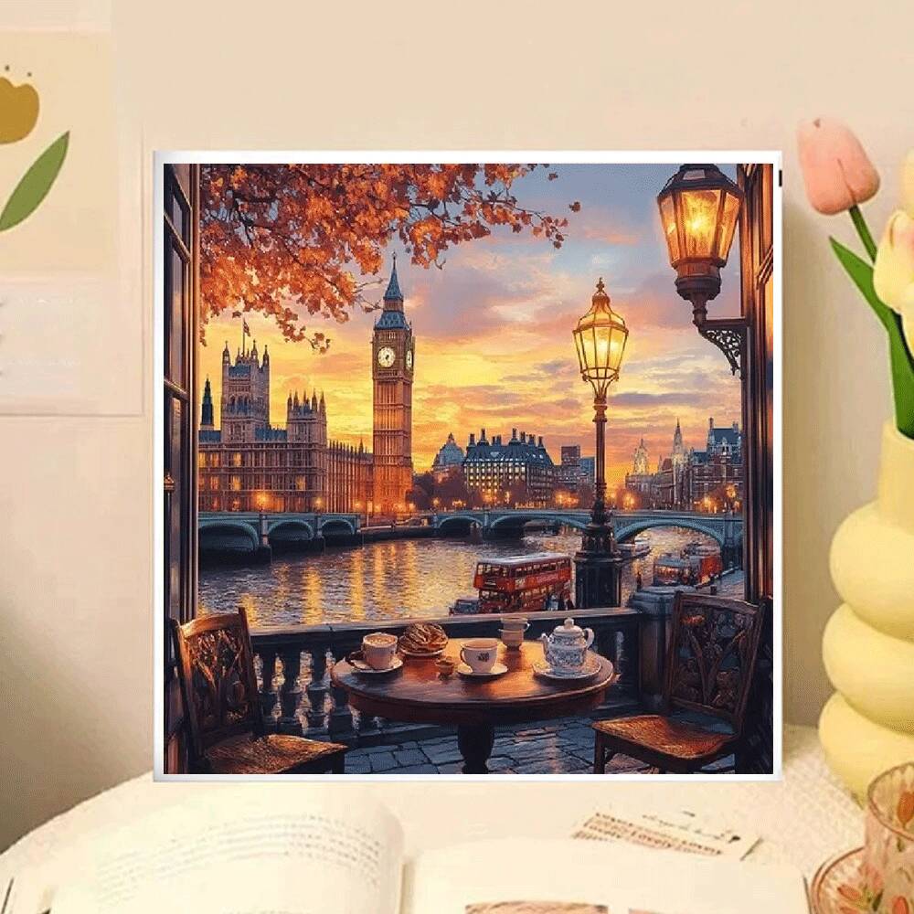 Huacan City Autumn Landscape D - Resin Art Wallpaper recension och pris