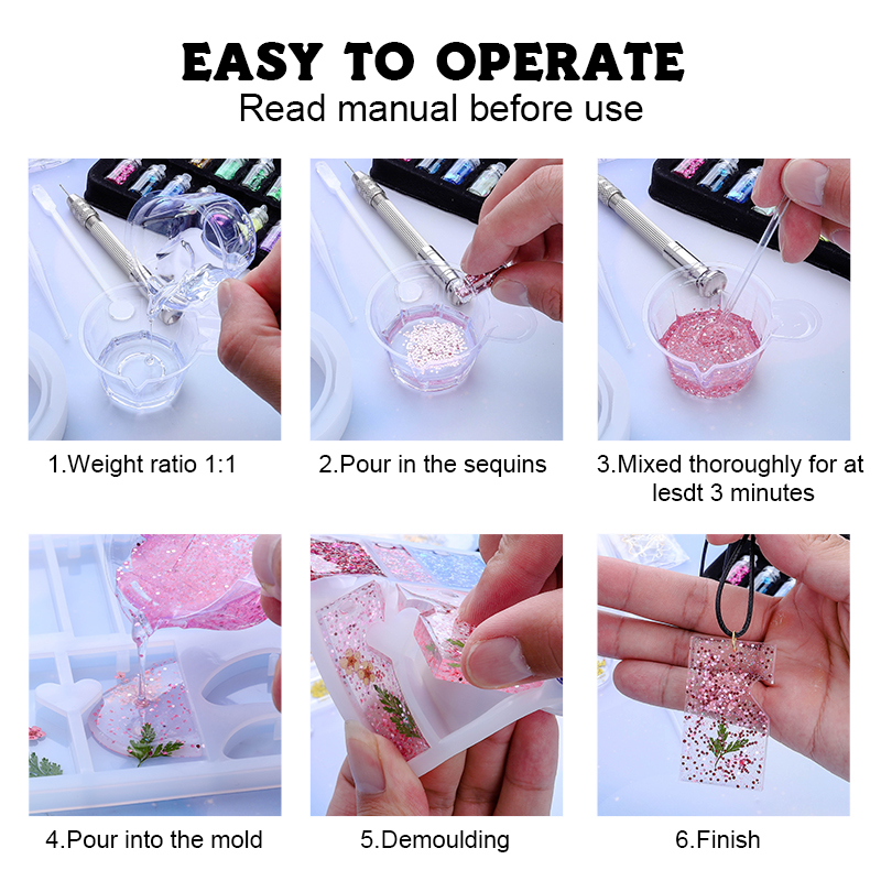 Epoxy Resin Silicone Molds Sta - Resin Art Necklace recension och pris