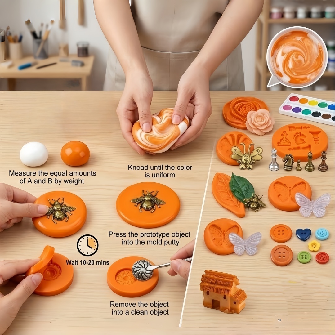 Silicone Putty DIY Crafting Se - Resin Art Diy recension och pris