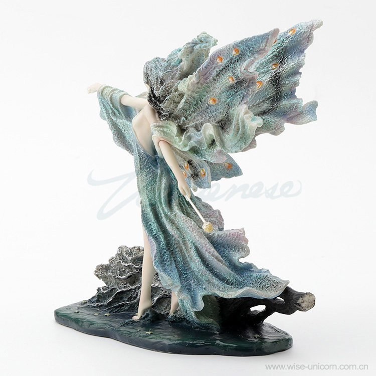 Ethereal Ocean Wave Wing Fairy - Resin Art Gift For Wedding recension och pris