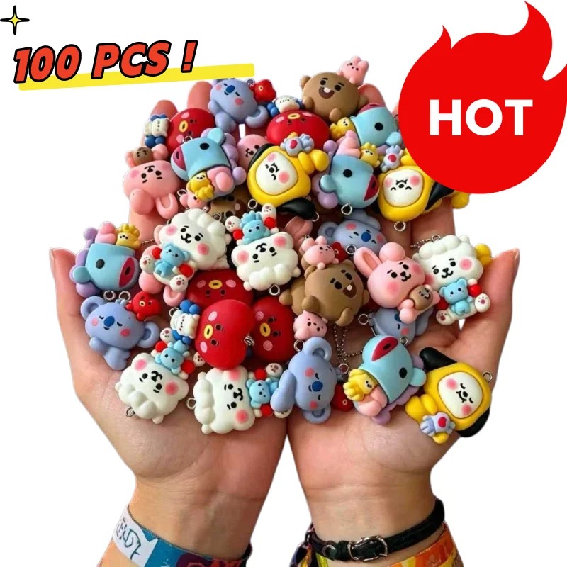 7pcs BT21 Resin Cartoon Charm  - Resin Art For Sale recension och pris