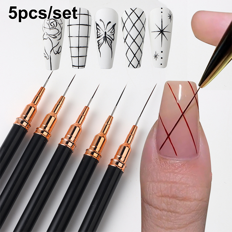 #5Pcs/Set Professional Nail Ar - Resin Art Gel recension och pris