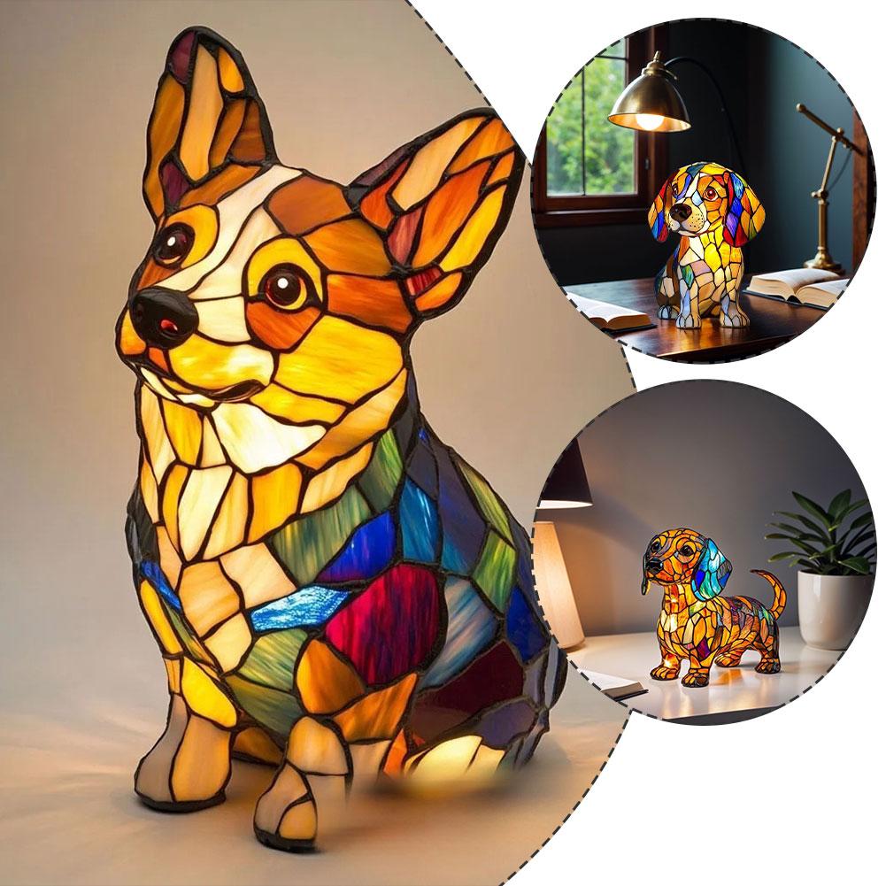 LED 3D Cute Corgi/Pug/Cat Magi - Resin Art Table Top recension och pris