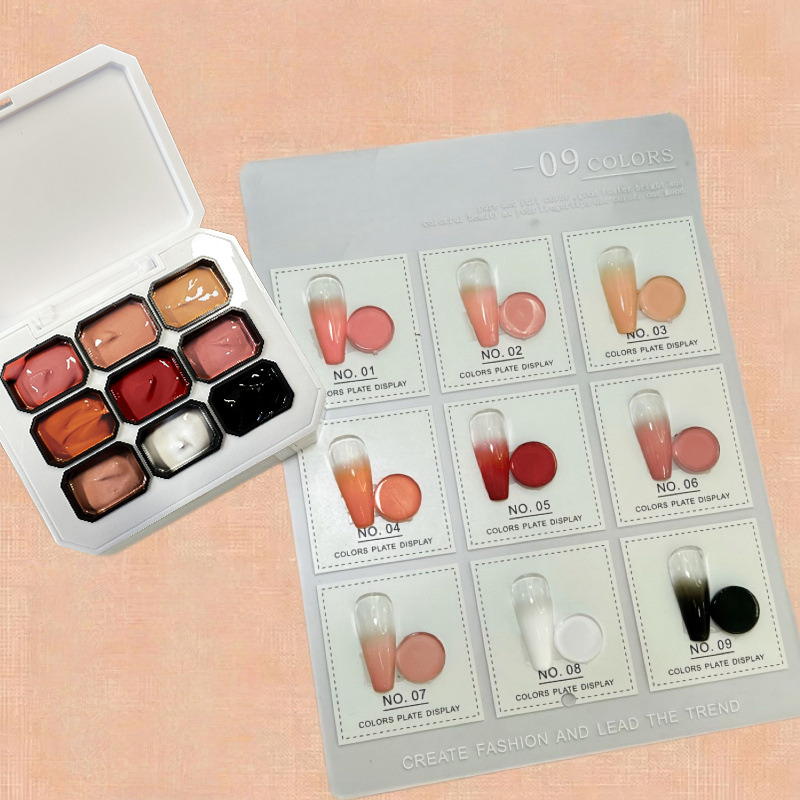 1pc Solid 9-grid Nail Patting  - Resin Art Gel recension och pris