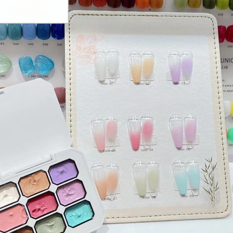 1pc Solid 9-grid Nail Patting  - Resin Art Gel recension och pris