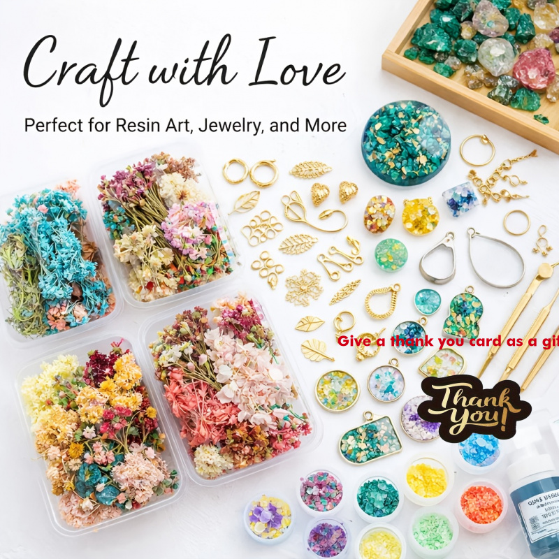 10 Box Mixed Dried Flower Bouq - Resin Art Gift For Wedding recension och pris