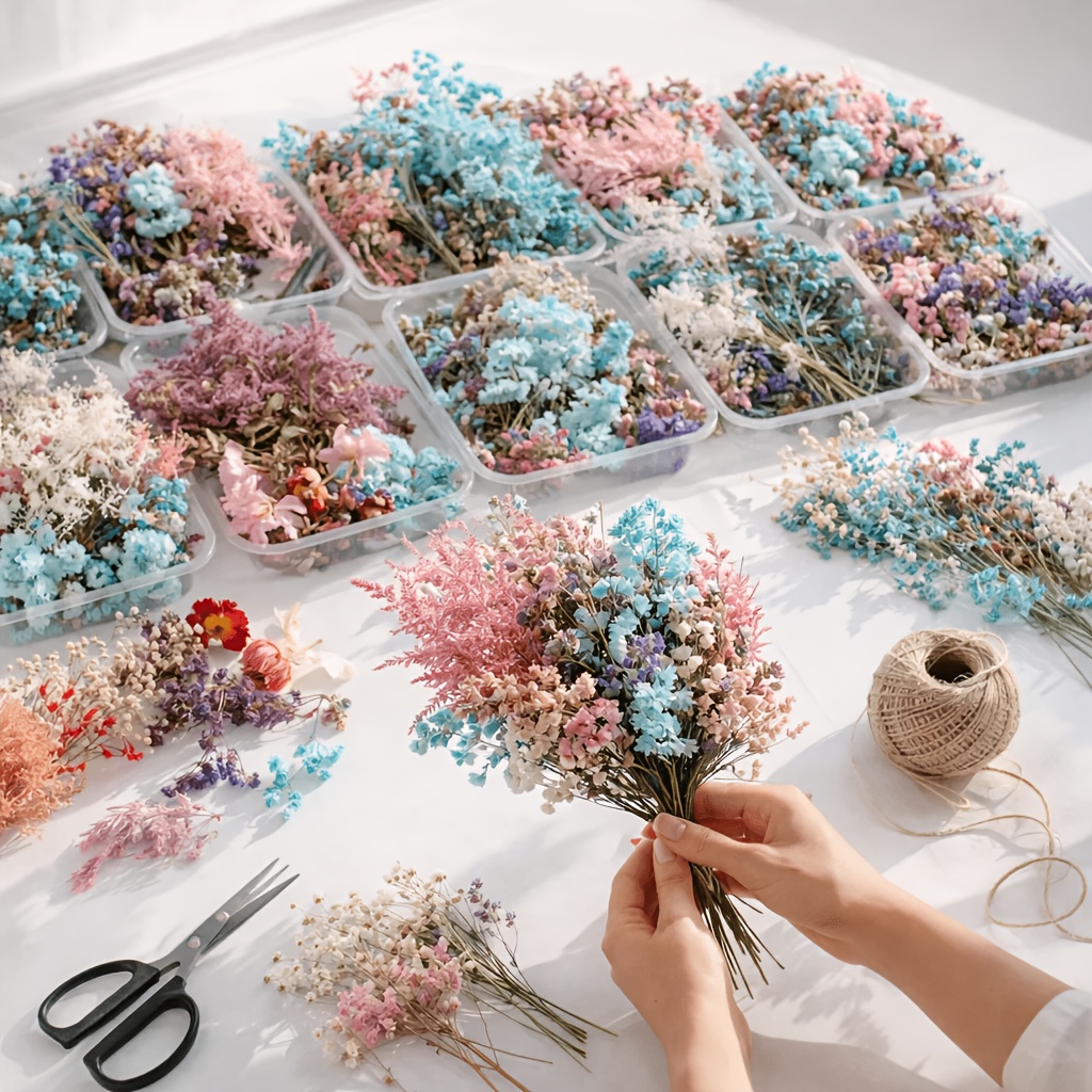 10 Box Mixed Dried Flower Bouq - Resin Art Gift For Wedding recension och pris